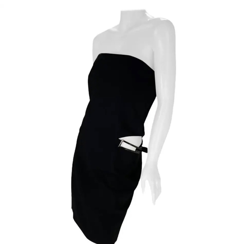 Gucci strapless dress with cut outs and buckle at hip size 4 US, Italy size 40